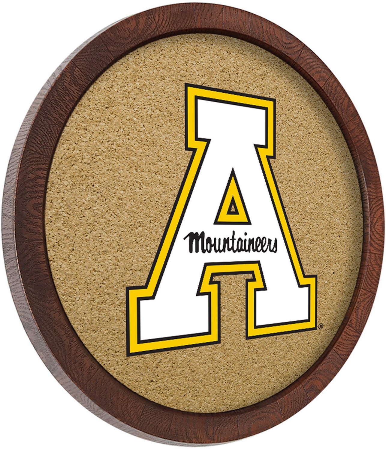 The Fan-Brand Appalachian State University “Faux” Barrel Framed Cork Board - view number 2