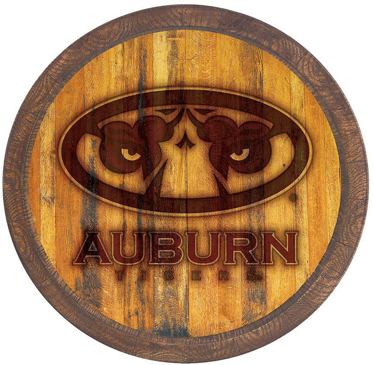 The Fan-Brand University of Auburn Branded Faux Barrel Top Sign