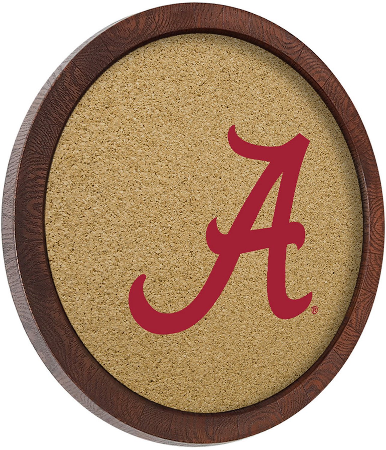 The Fan-Brand University of Alabama “Faux” Barrel Framed Cork Board - view number 2