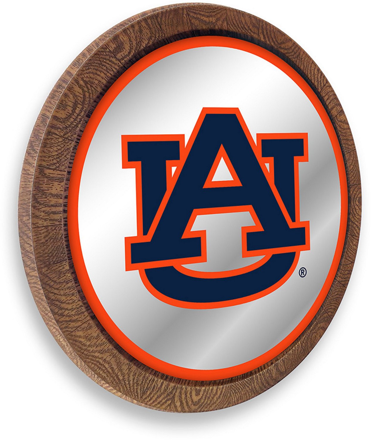 The Fan-Brand Auburn University Faux Barrel Top Mirrored Sign - view number 2