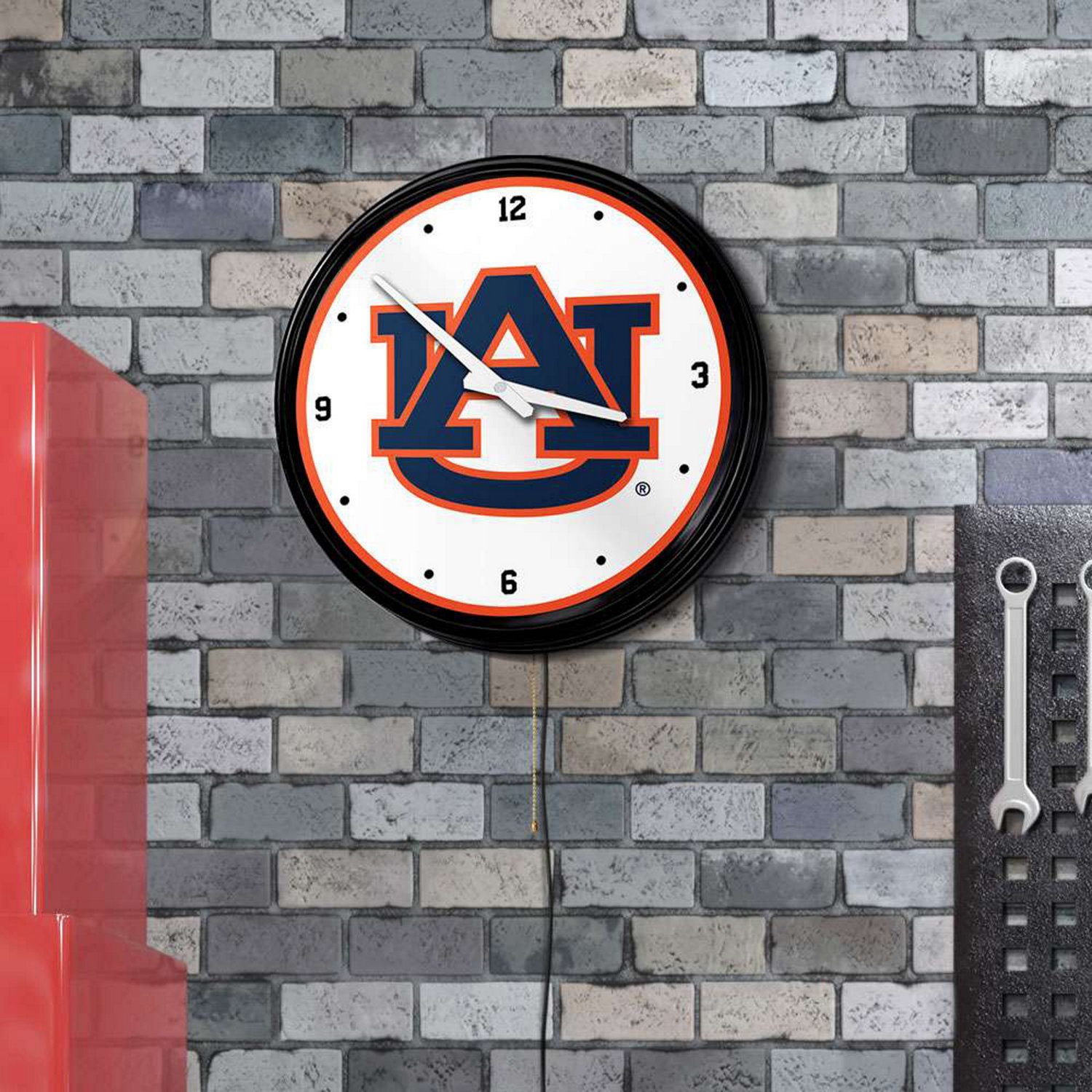 The Fan-Brand Auburn University Retro Lighted Wall Clock - view number 3