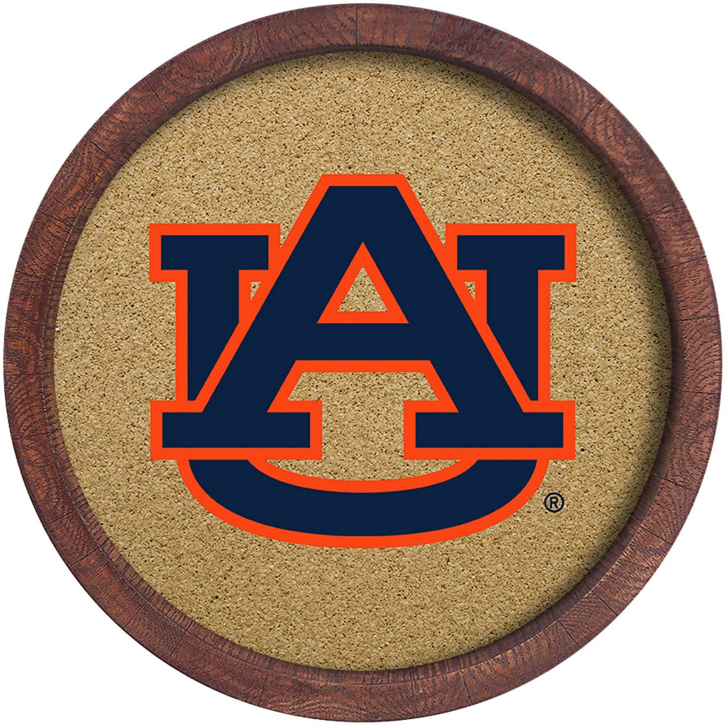 The Fan-Brand Auburn University “Faux” Barrel Framed Cork Board - view number 2