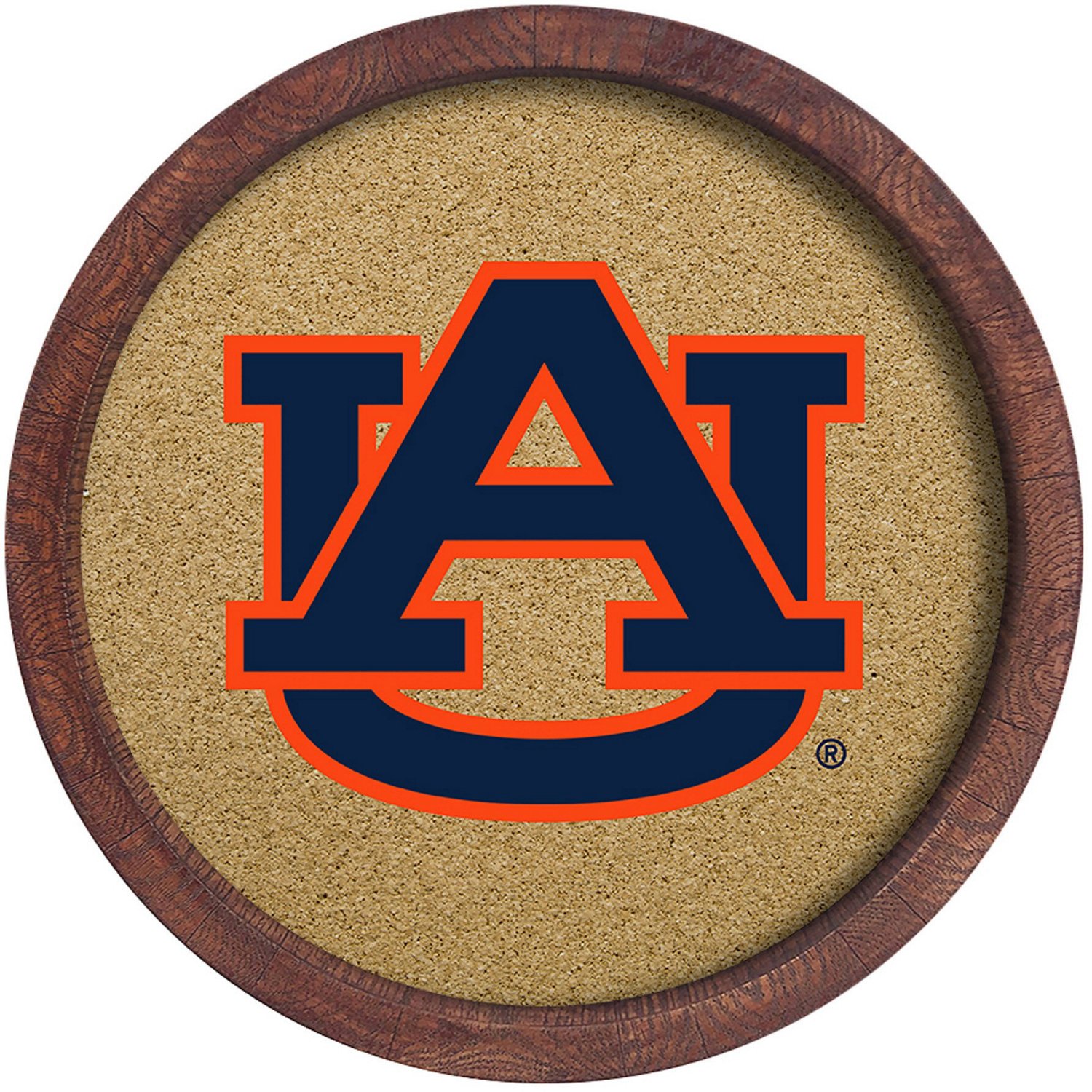 The Fan-Brand Auburn University “Faux” Barrel Framed Cork Board | Academy