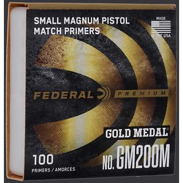 Federal Gold Medal .200 Small Magnum Pistol Primers 100-Pack