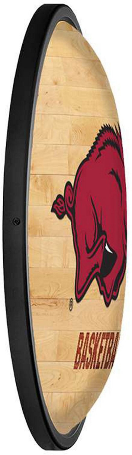 The Fan-Brand University of Arkansas Hardwood Oval Slimline Lighted Sign - view number 3