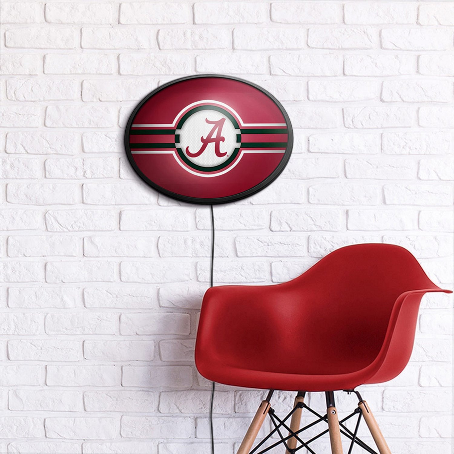 The Fan-Brand University of Alabama Oval Slimline Lighted Sign - view number 4