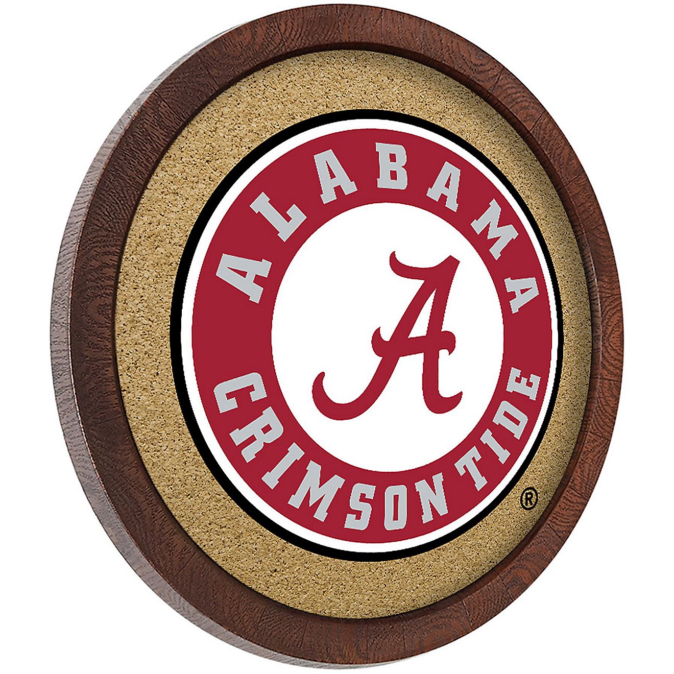 The Fan-Brand University of Alabama “Faux” Barrel Framed Cork Board                                                          - view number 2