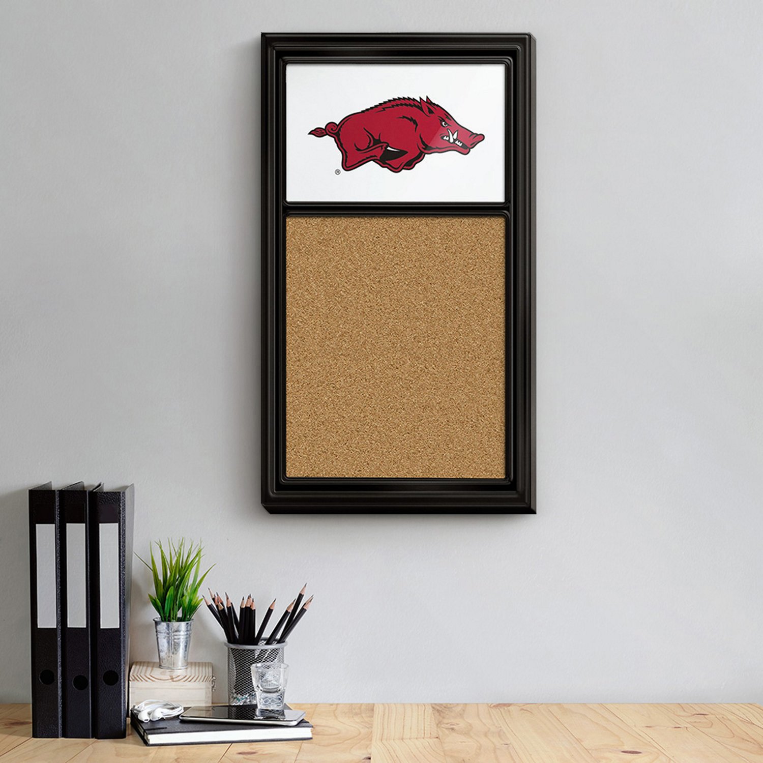 The Fan-Brand University of Arkansas Cork Note Board - view number 3