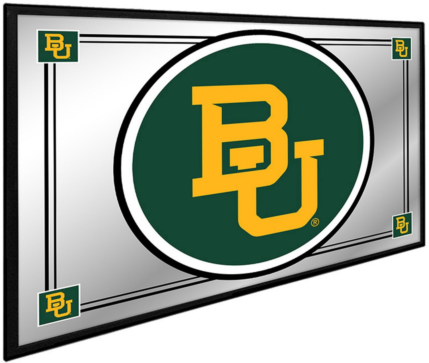 The Fan-Brand Baylor University Team Spirit Framed Mirrored Wall Sign - view number 2