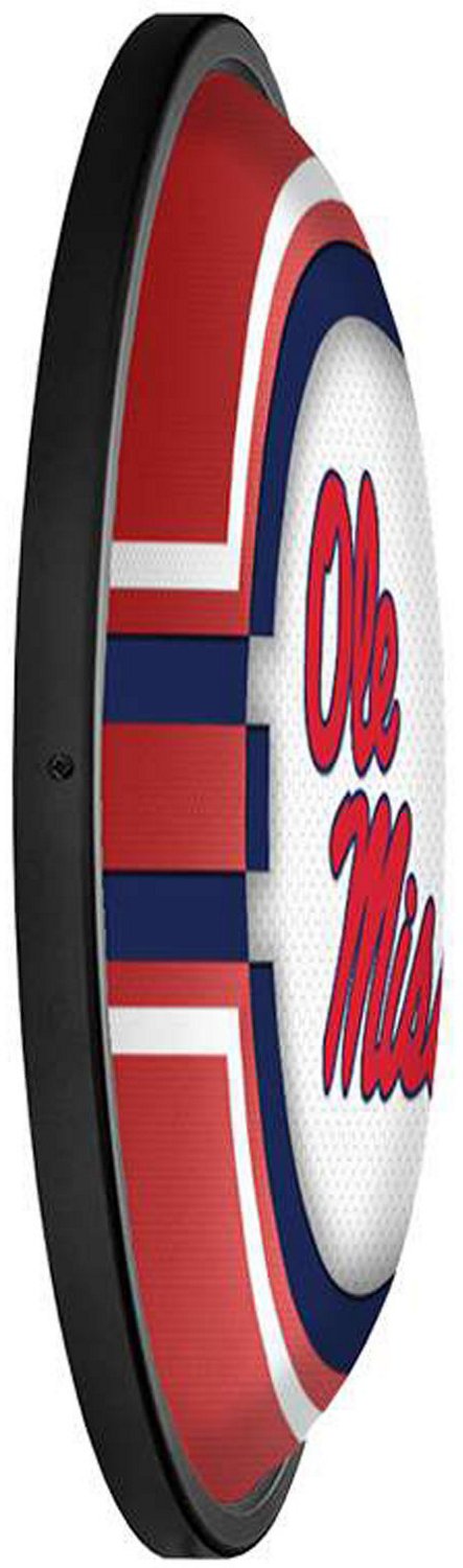 The Fan-Brand University of Mississippi Oval Slimline Lighted Wall Sign                                                          - view number 3
