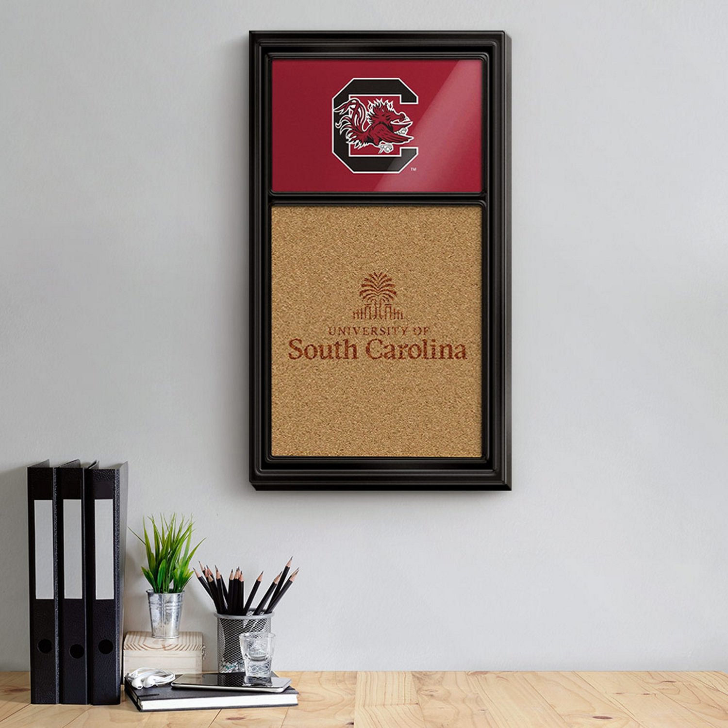 The Fan-Brand University of South Carolina Dual Logo Cork Note Board - view number 3