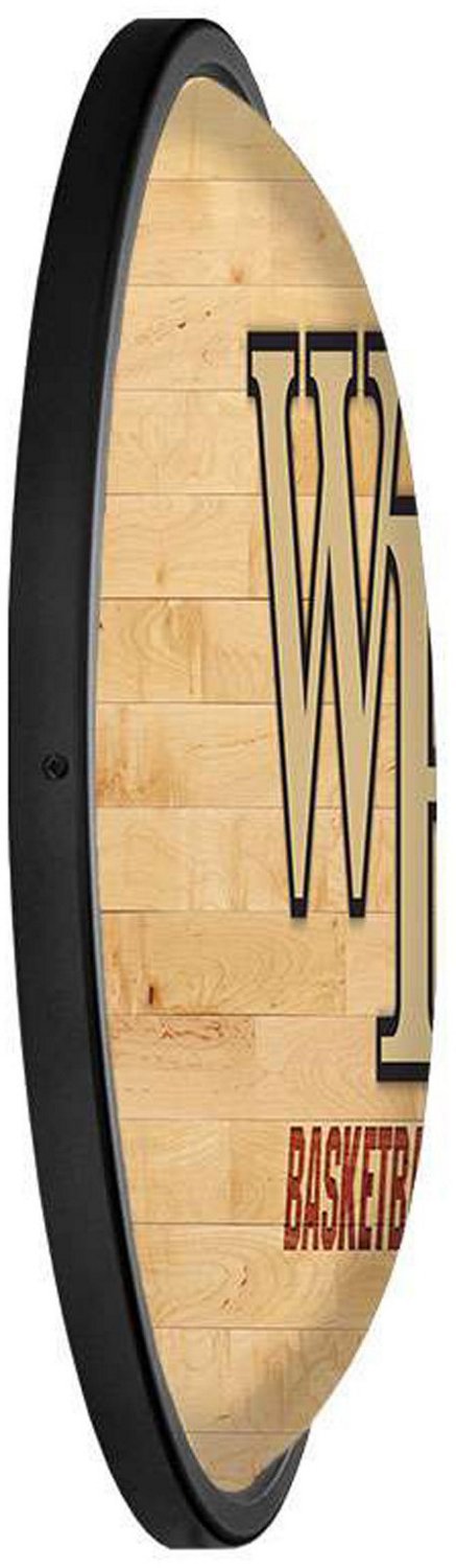 The Fan-Brand Wake Forest University Hardwood Oval Slimline Lighted Wall Sign - view number 3