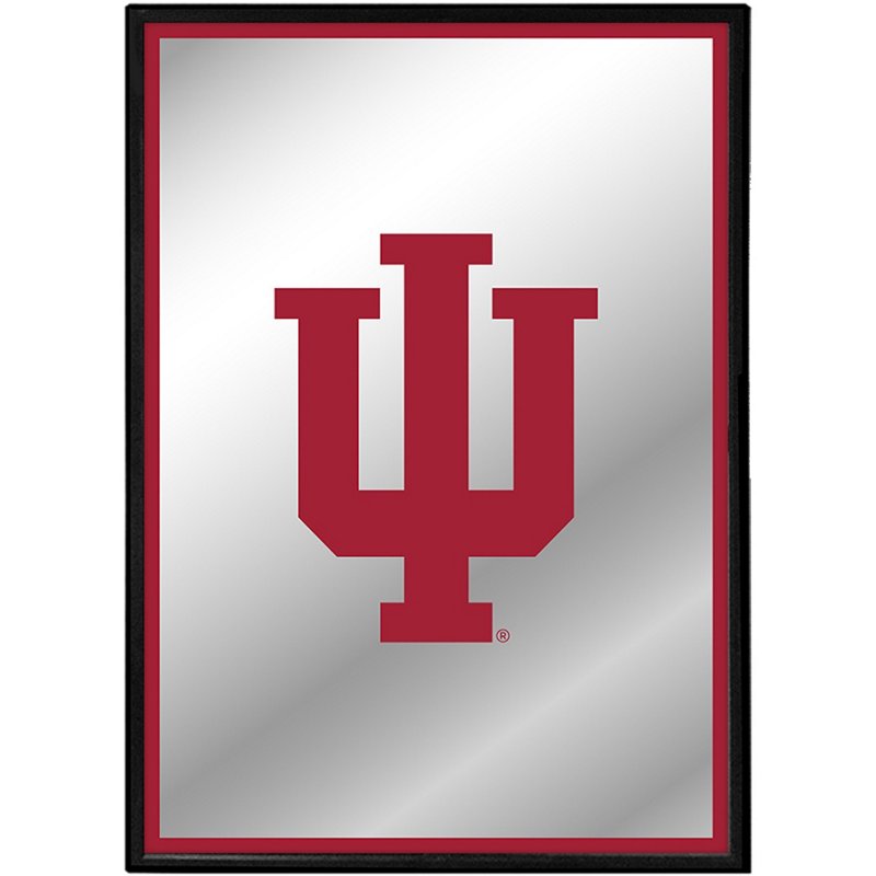 The Fan-Brand Indiana University Framed Mirrored Wall Sign - NCAA Novelty at Academy Sports