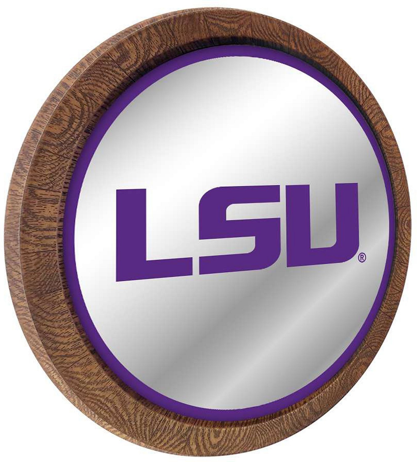 The Fan-Brand Louisiana State University Faux Barrel Top Mirrored Sign - view number 2