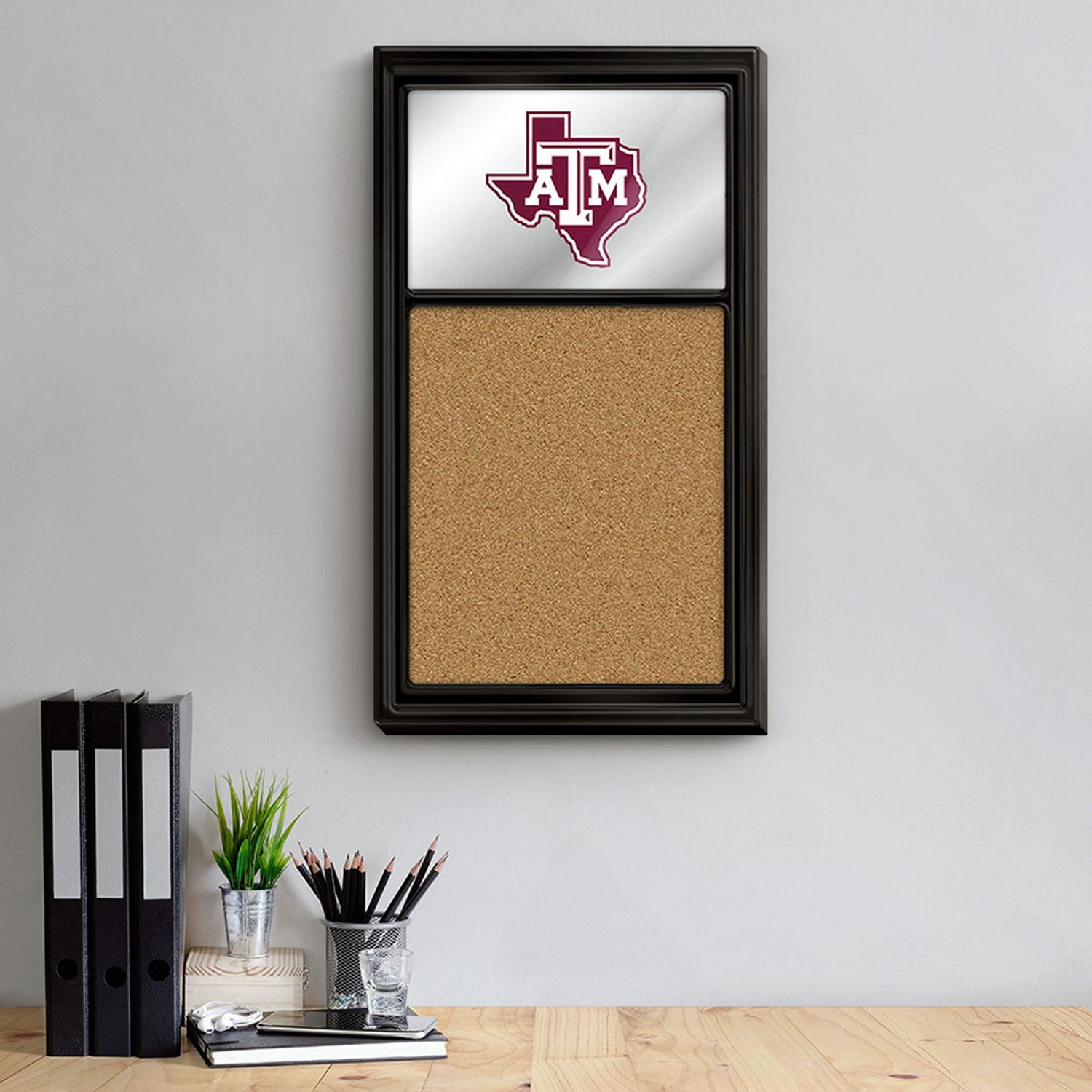 The Fan-Brand Texas A&M University Texas Mirrored Cork Note Board - view number 3