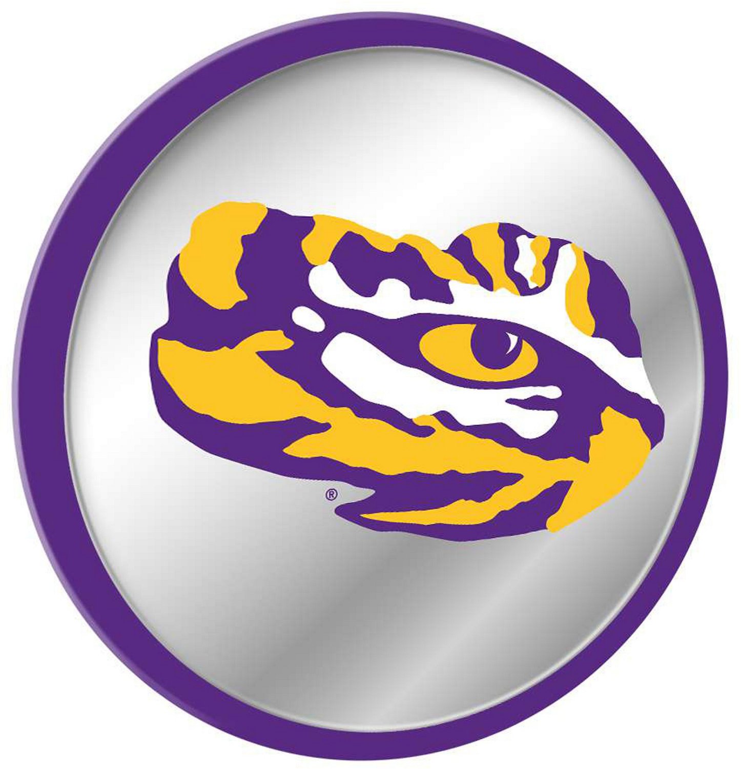 The Fan-Brand Louisiana State University Tiger Eye Modern Disc Mirrored Wall Sign - view number 2