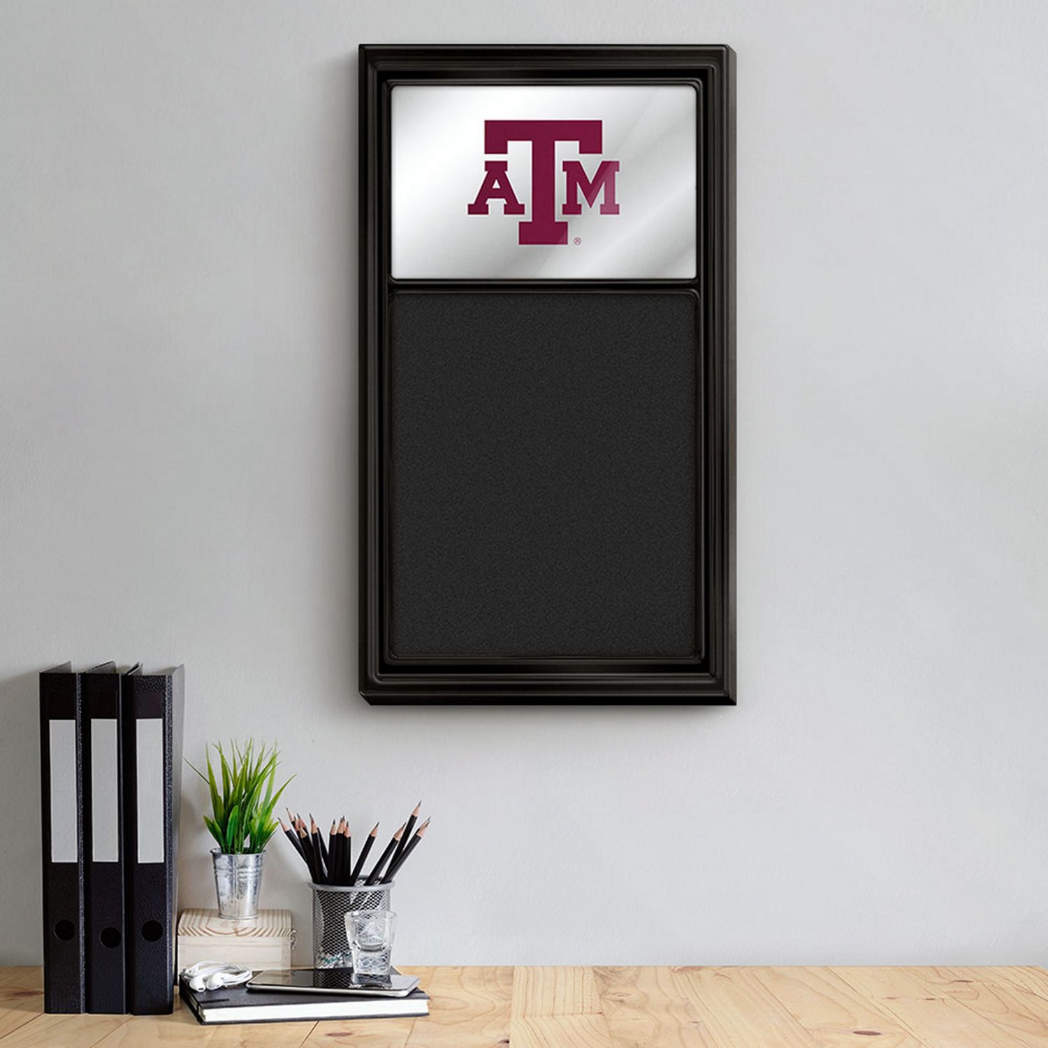 The Fan-Brand Texas A&M University Mirrored Chalk Note Board - view number 3