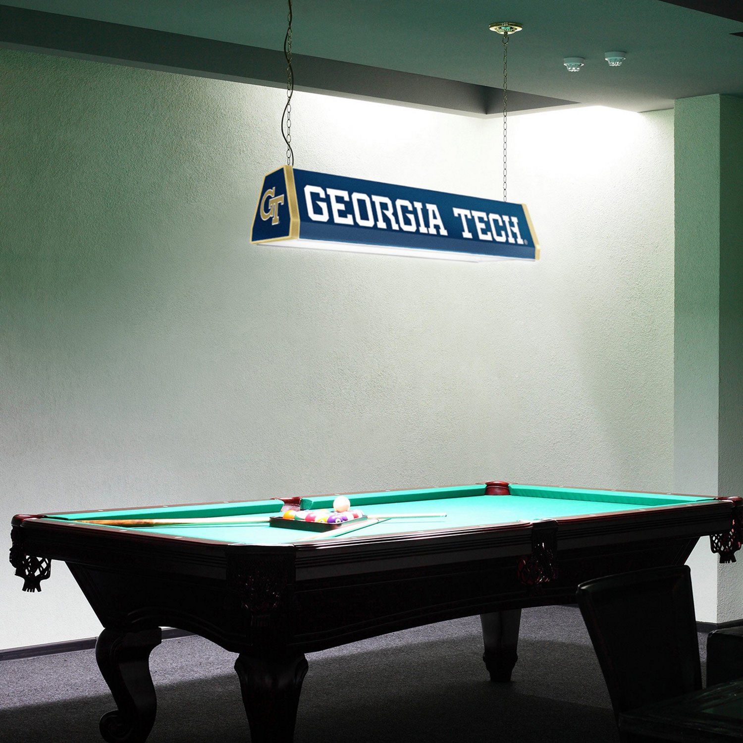 The Fan-Brand Georgia Tech Standard Pool Table Light - view number 4
