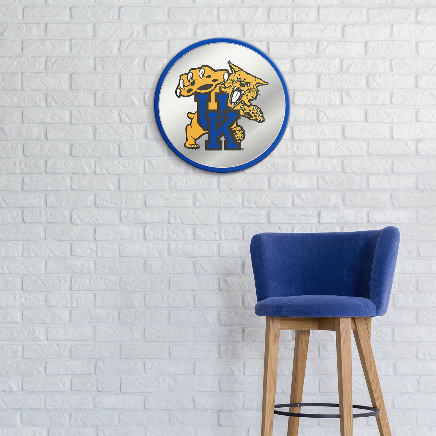 The Fan-Brand University of Kentucky Mascot Modern Disc Mirrored Wall Sign - view number 3