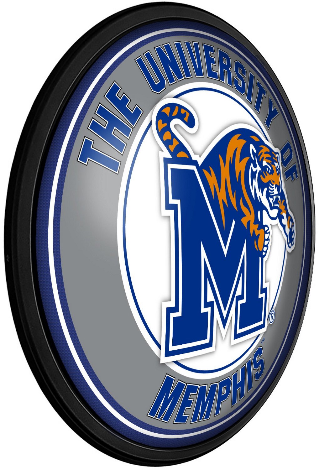 The Fan-Brand University of Memphis Round Slimline Lighted Wall Sign - view number 2