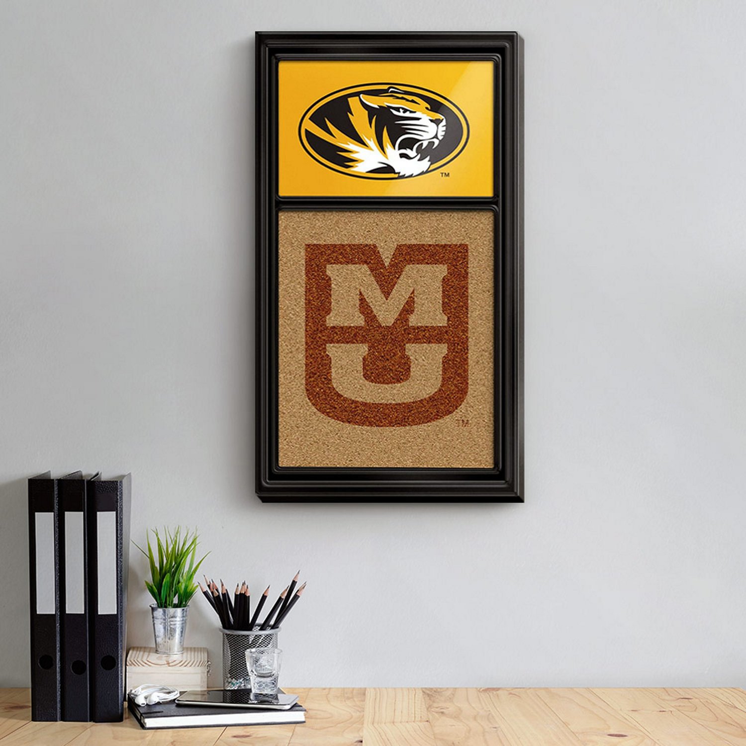 The Fan-Brand University of Missouri Dual Logo Cork Note Board - view number 3