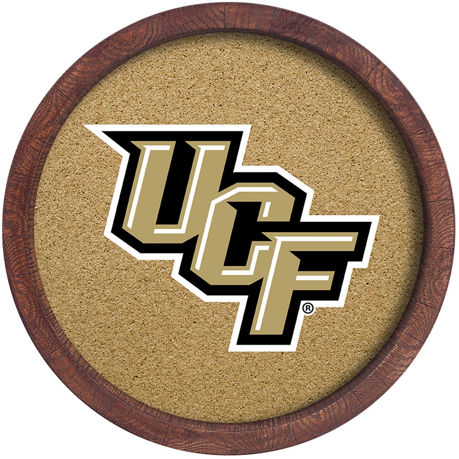 The Fan-Brand University of Central Florida “Faux” Barrel Framed Cork Board - view number 1