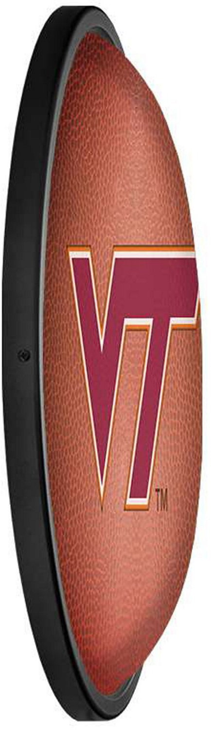 The Fan-Brand Virginia Tech Pigskin Oval Slimline Lighted Wall Sign - view number 3