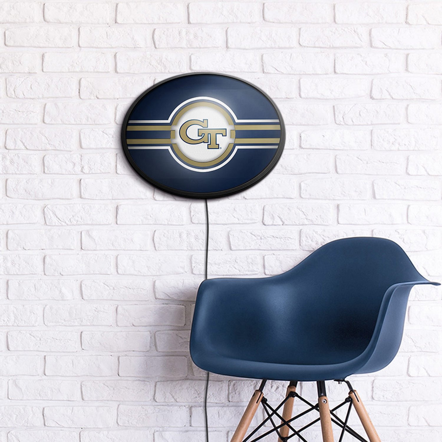 The Fan-Brand Georgia Tech University Oval Slimline Lighted Sign - view number 4