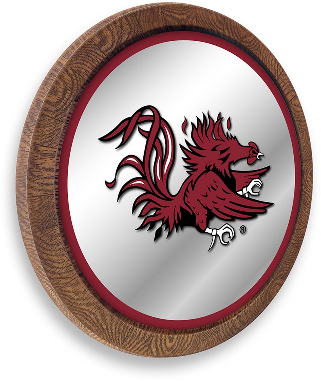 The Fan-Brand University of South Carolina Mascot Faux Barrel Top Mirrored Wall Sign - view number 2