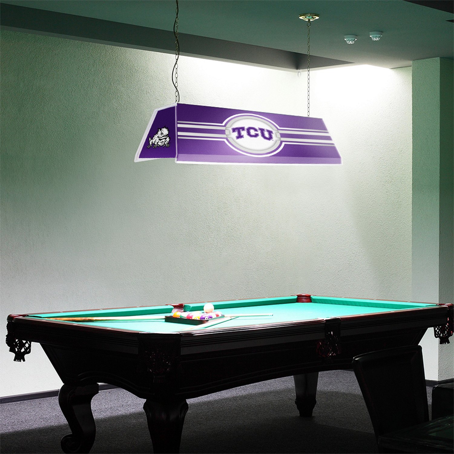 The Fan-Brand Texas Christian University Edge Glow Pool Table Light - view number 4