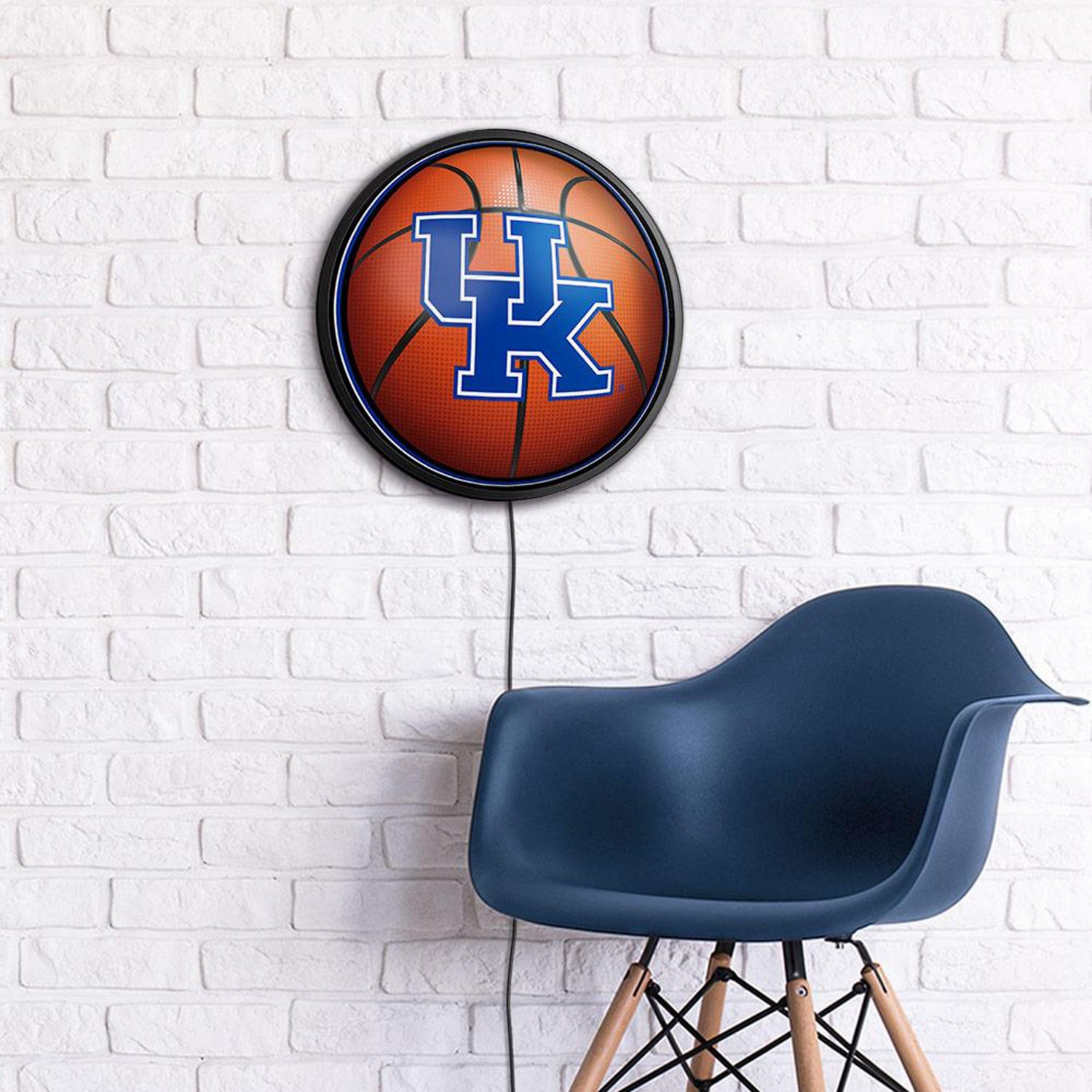 The Fan-Brand University of Kentucky Basketball Round Slimline Lighted Sign - view number 4
