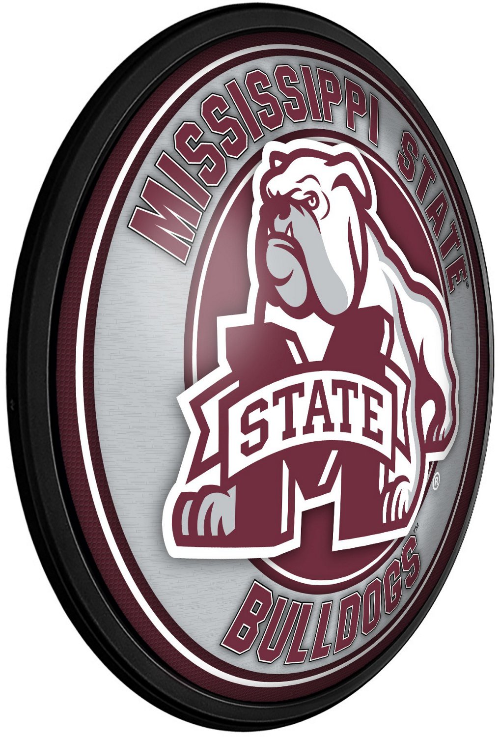 The Fan-Brand Mississippi State University Mascot Round Slimline Lighted Wall Sign - view number 2