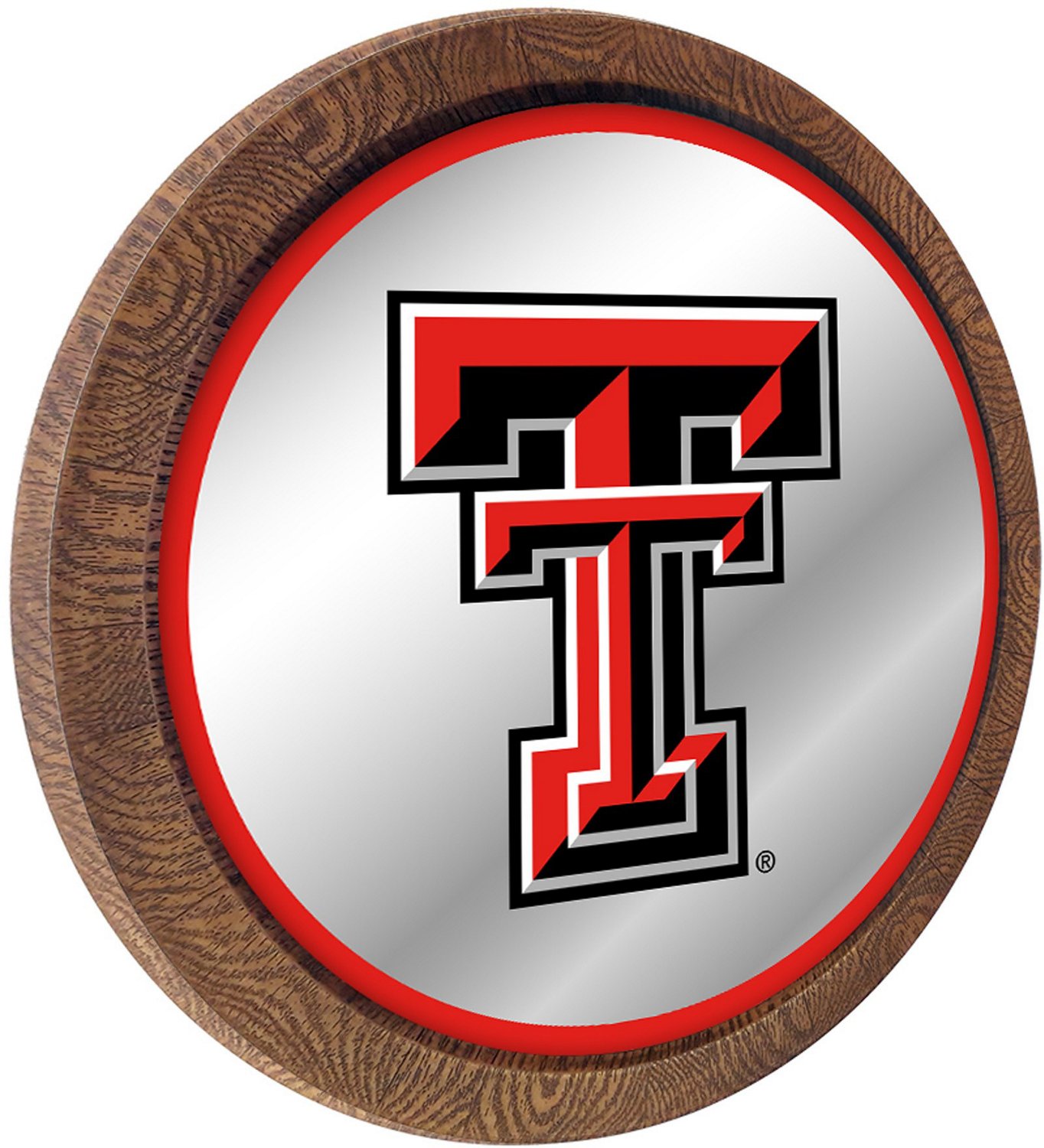 The Fan-Brand Texas Tech University Barrel Top Mirrored Wall Sign - view number 2