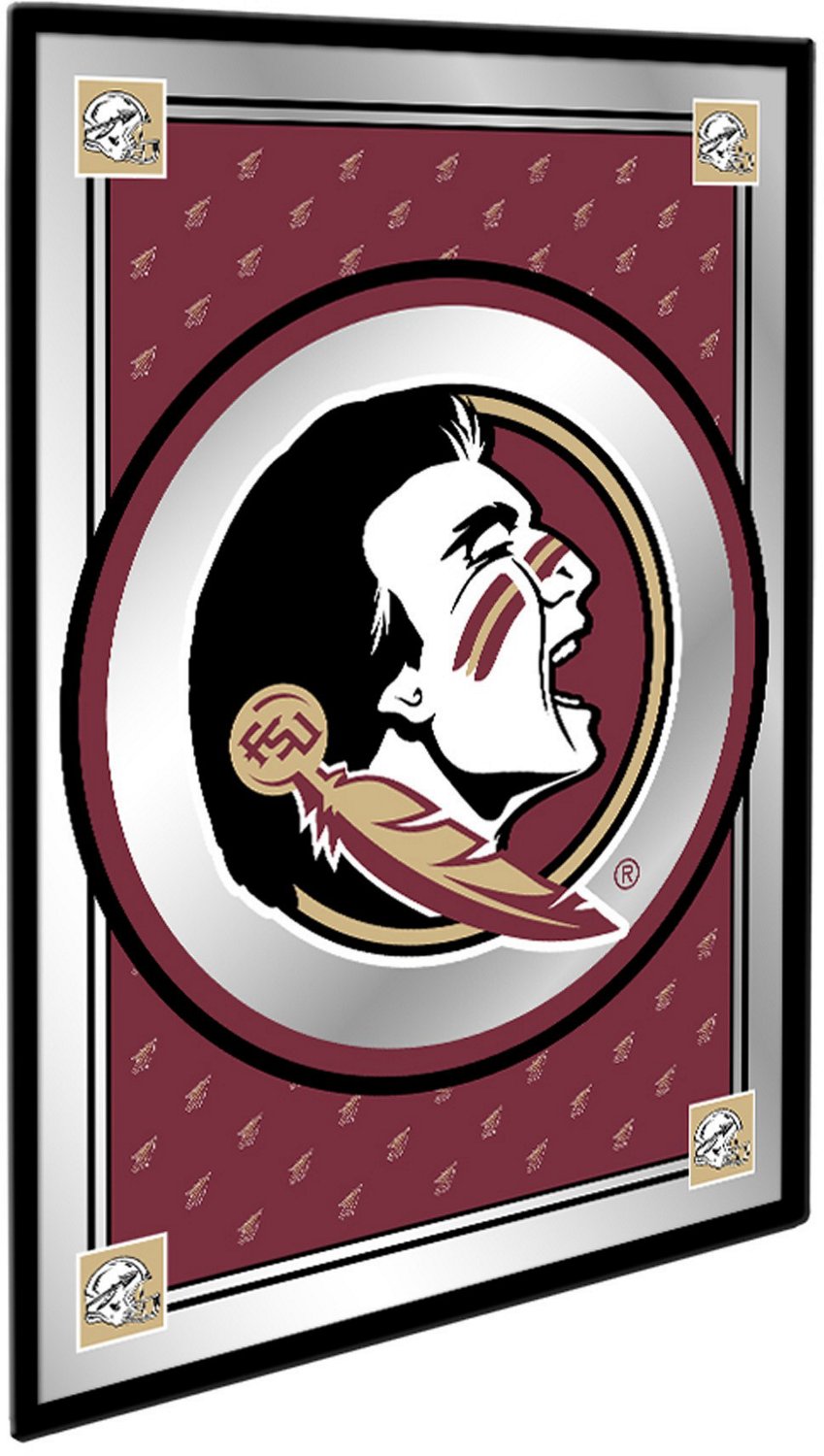 The Fan-Brand Florida State University Team Spirit Logo Framed Mirrored Wall Sign - view number 2