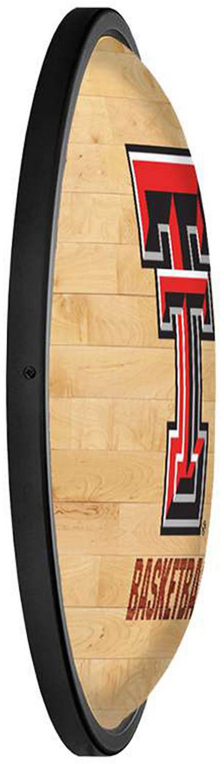 The Fan-Brand Texas Tech University Hardwood Oval Slimline Lighted Wall Sign - view number 3