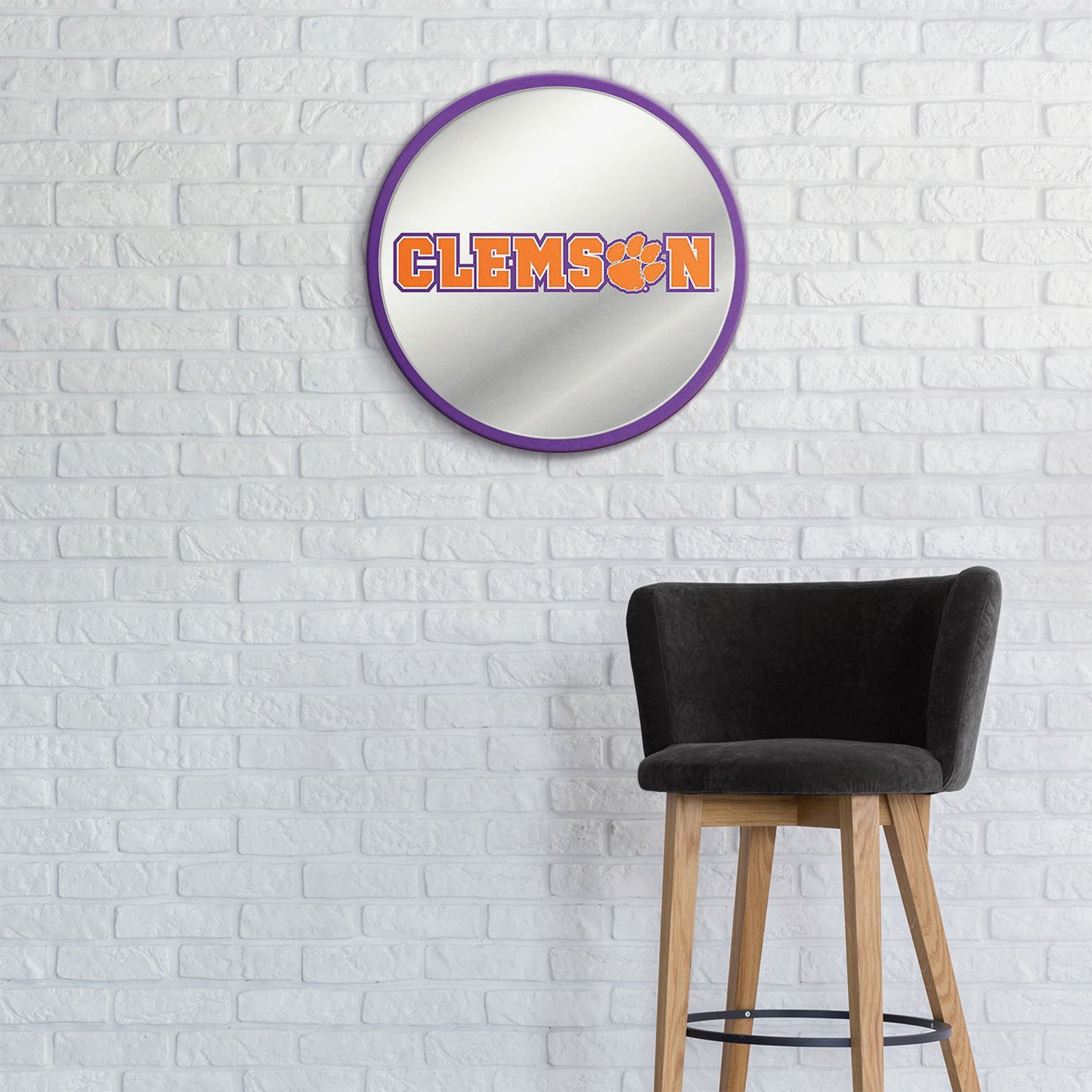 The Fan-Brand Clemson University Modern Mirrored Disc Sign - view number 3