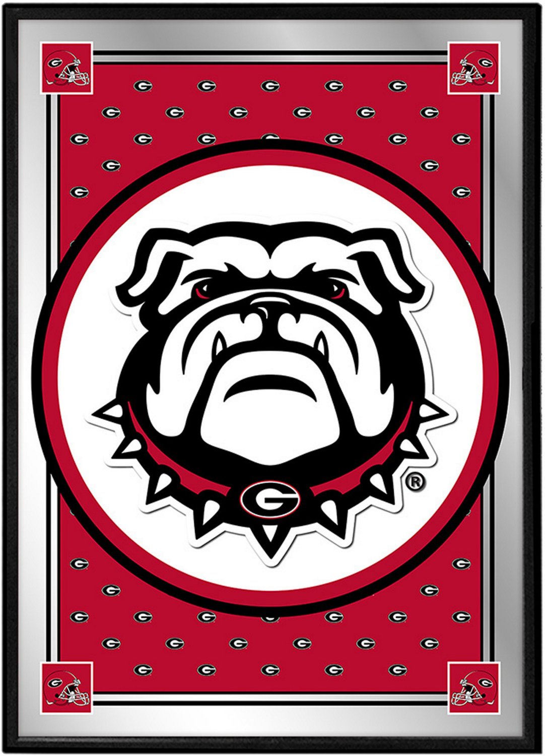 The Fan-Brand University of Georgia Team Spirit UGA Framed Mirrored Wall Sign                                                    - view number 1