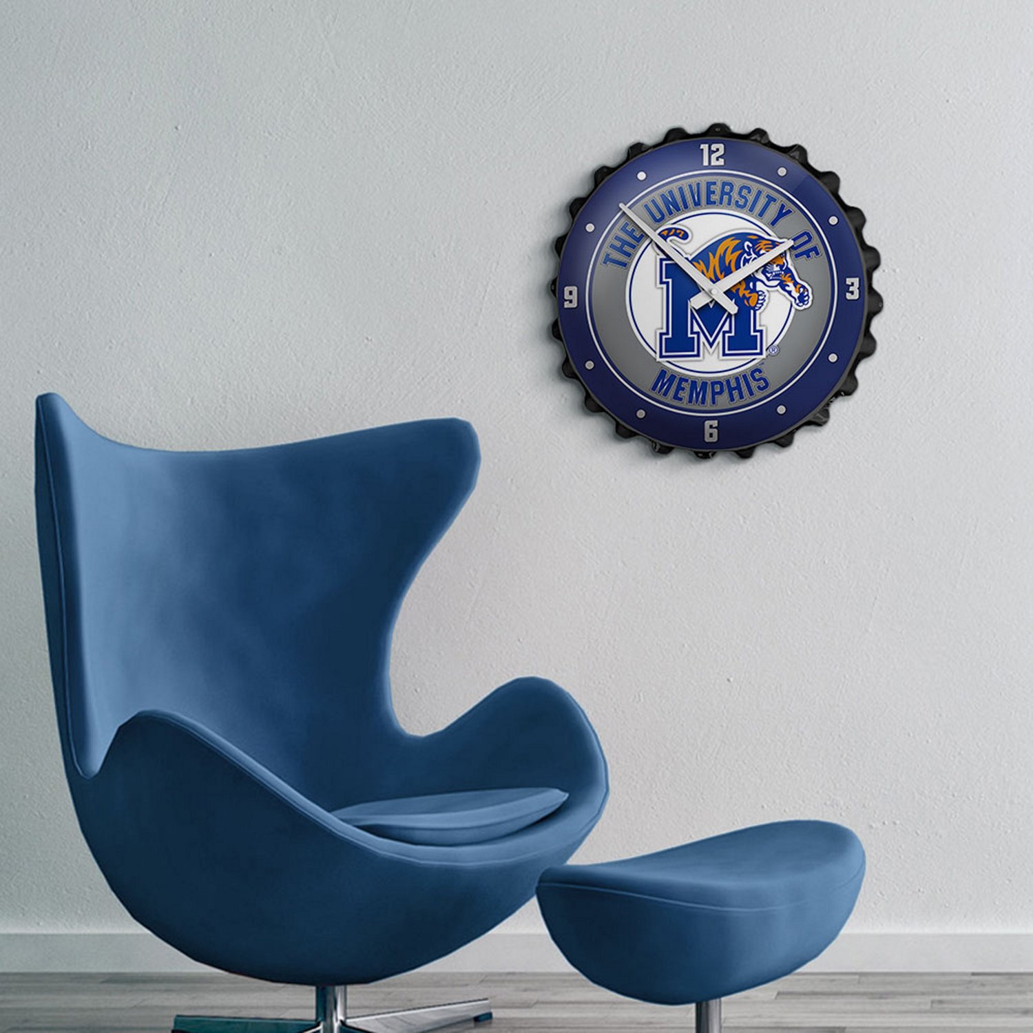 The Fan-Brand University of Memphis Bottle Cap Clock - view number 3