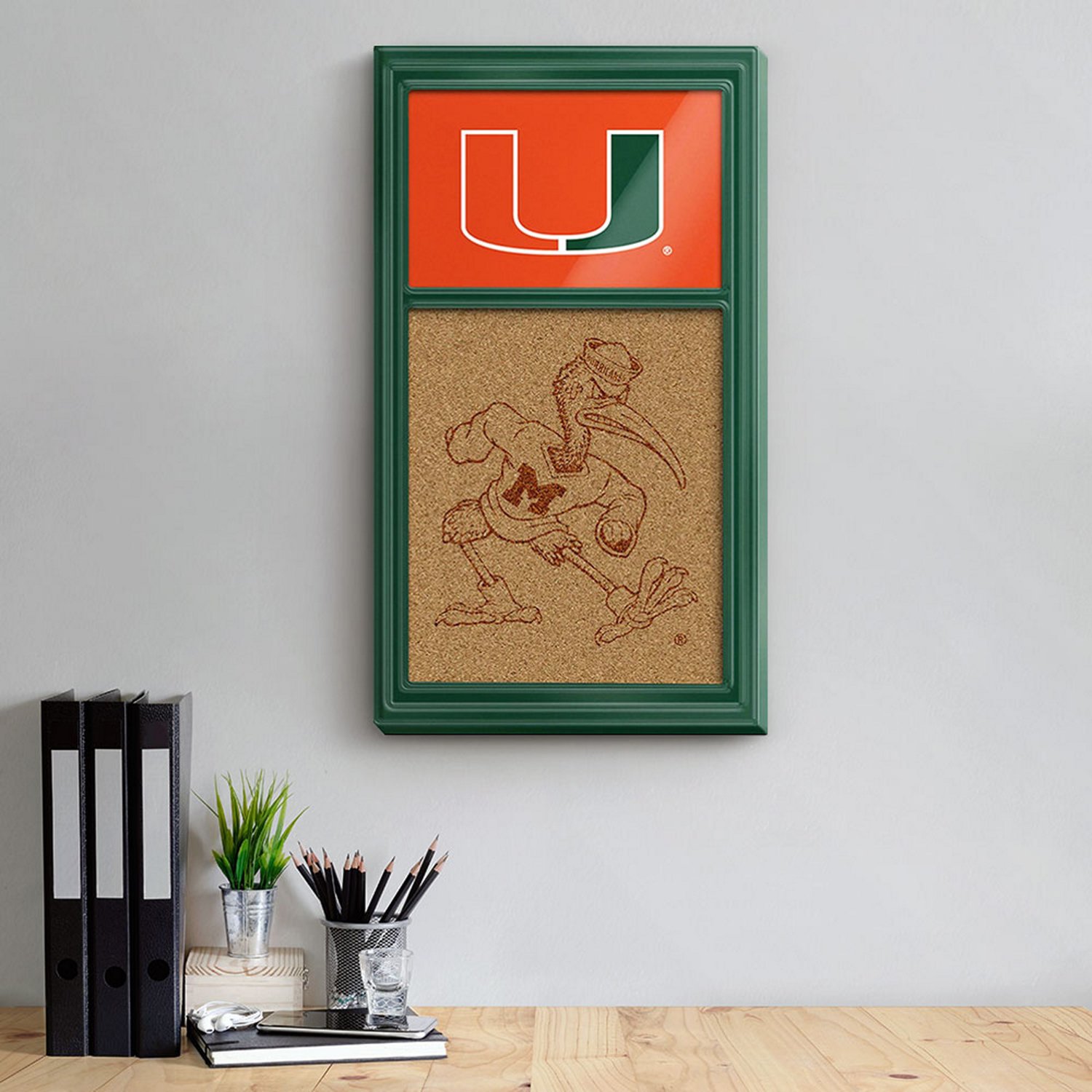 The Fan-Brand University of Miami Dual Logo Cork Note Board - view number 3