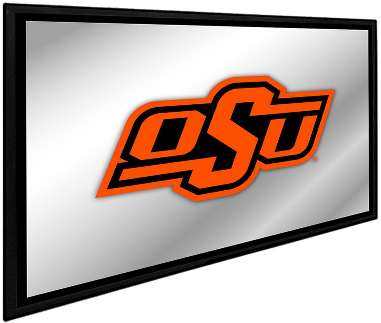 The Fan-Brand Oklahoma State University Framed Mirrored Wall Sign - view number 2
