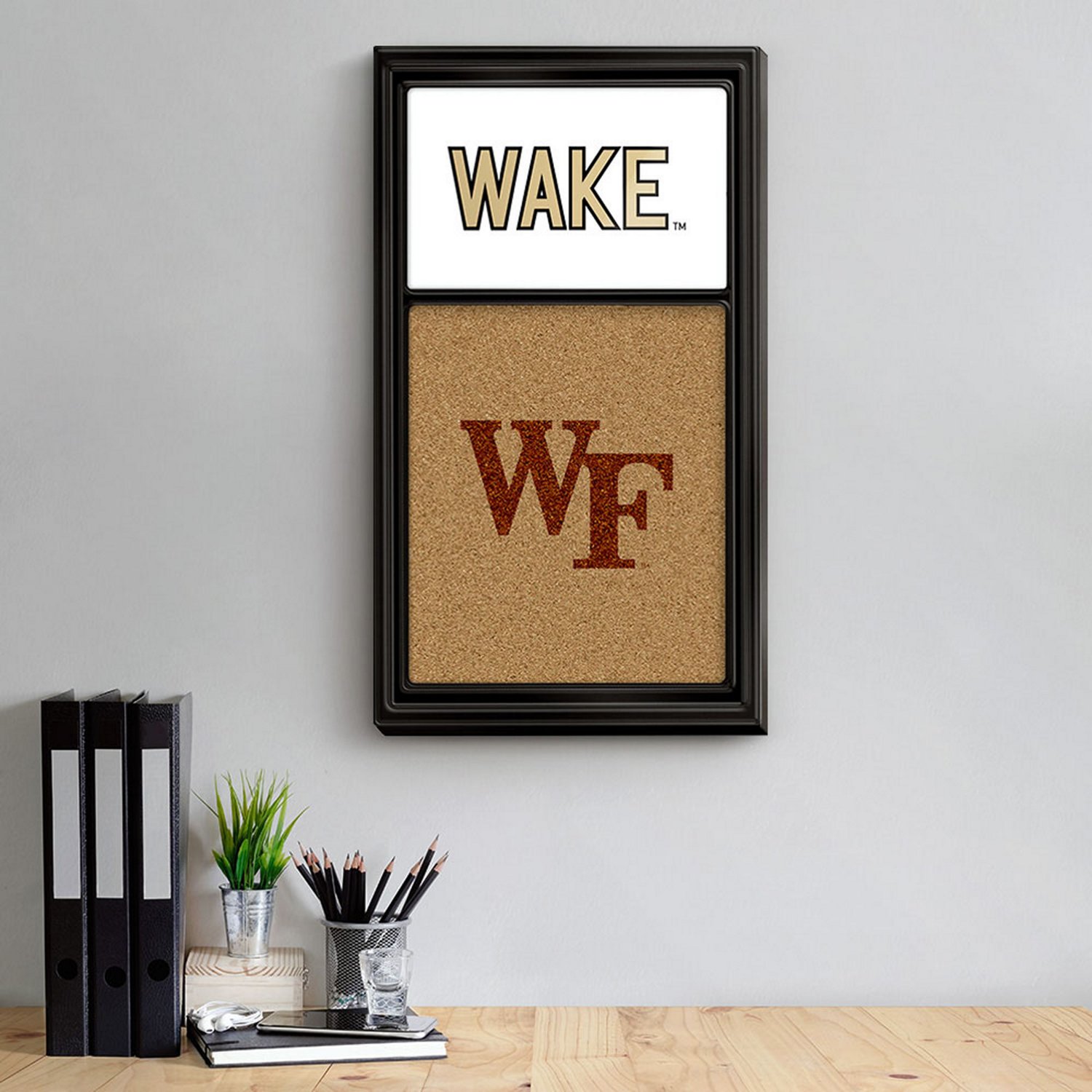 The Fan-Brand Wake Forest University WAKE Dual Logo Cork Note Board - view number 3
