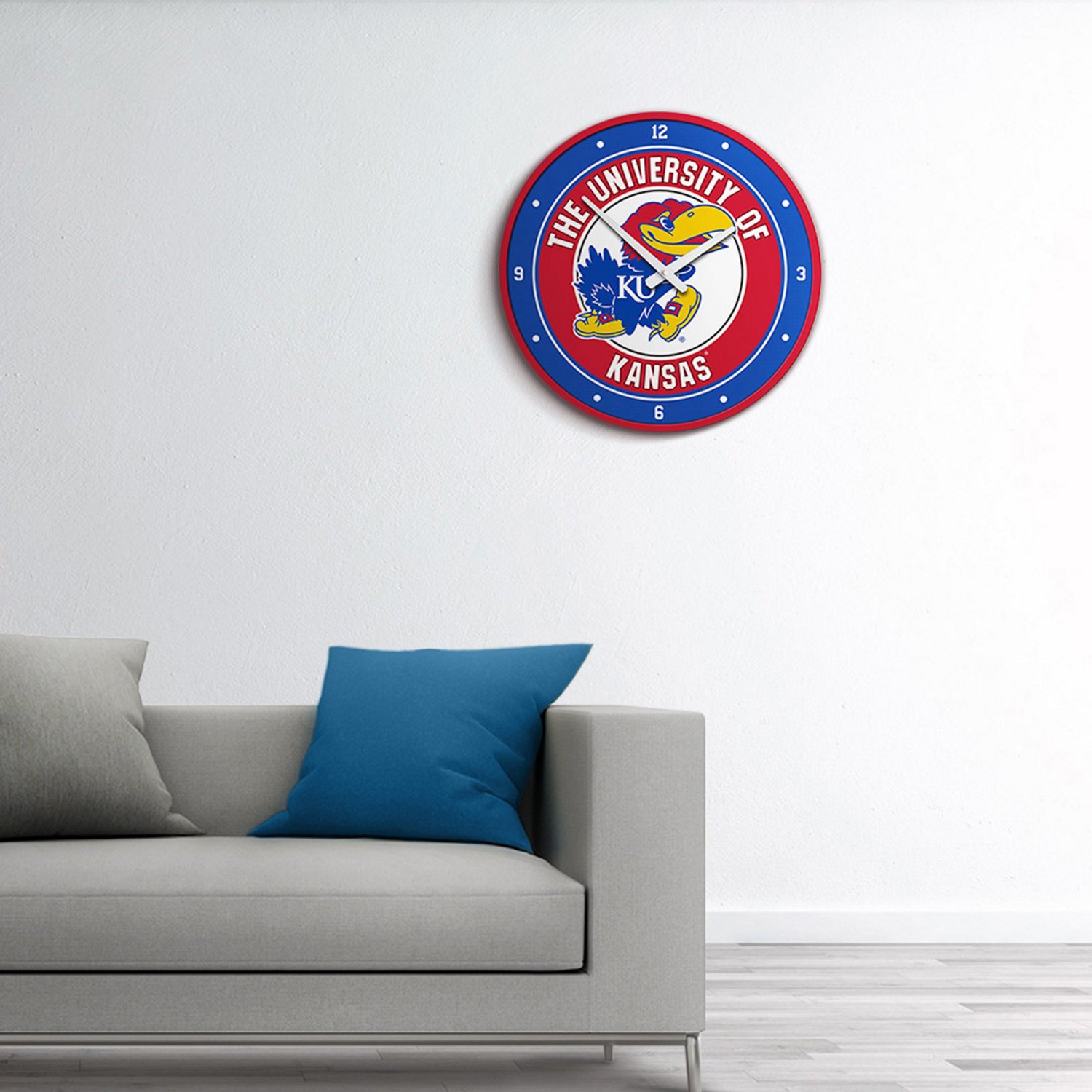 The Fan-Brand University of Kansas Modern Disc Clock - view number 3