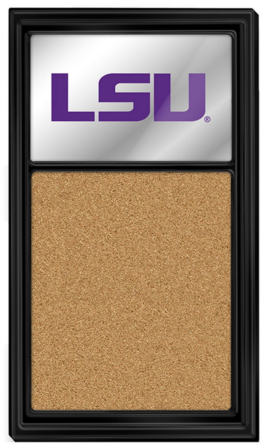 The Fan-Brand Louisiana State University Mirrored Cork Note Board