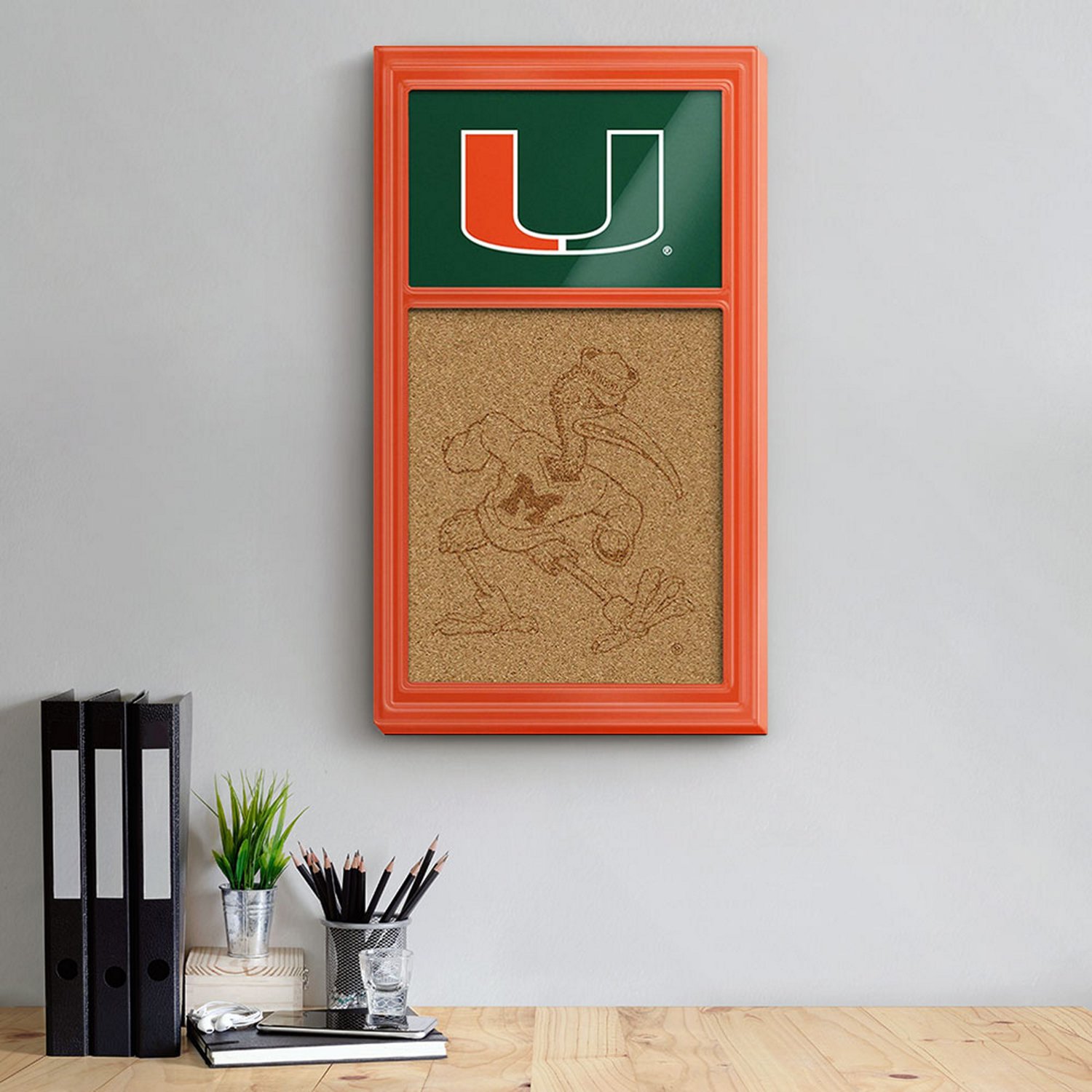 The Fan-Brand University of Miami Dual Logo Cork Note Board - view number 3
