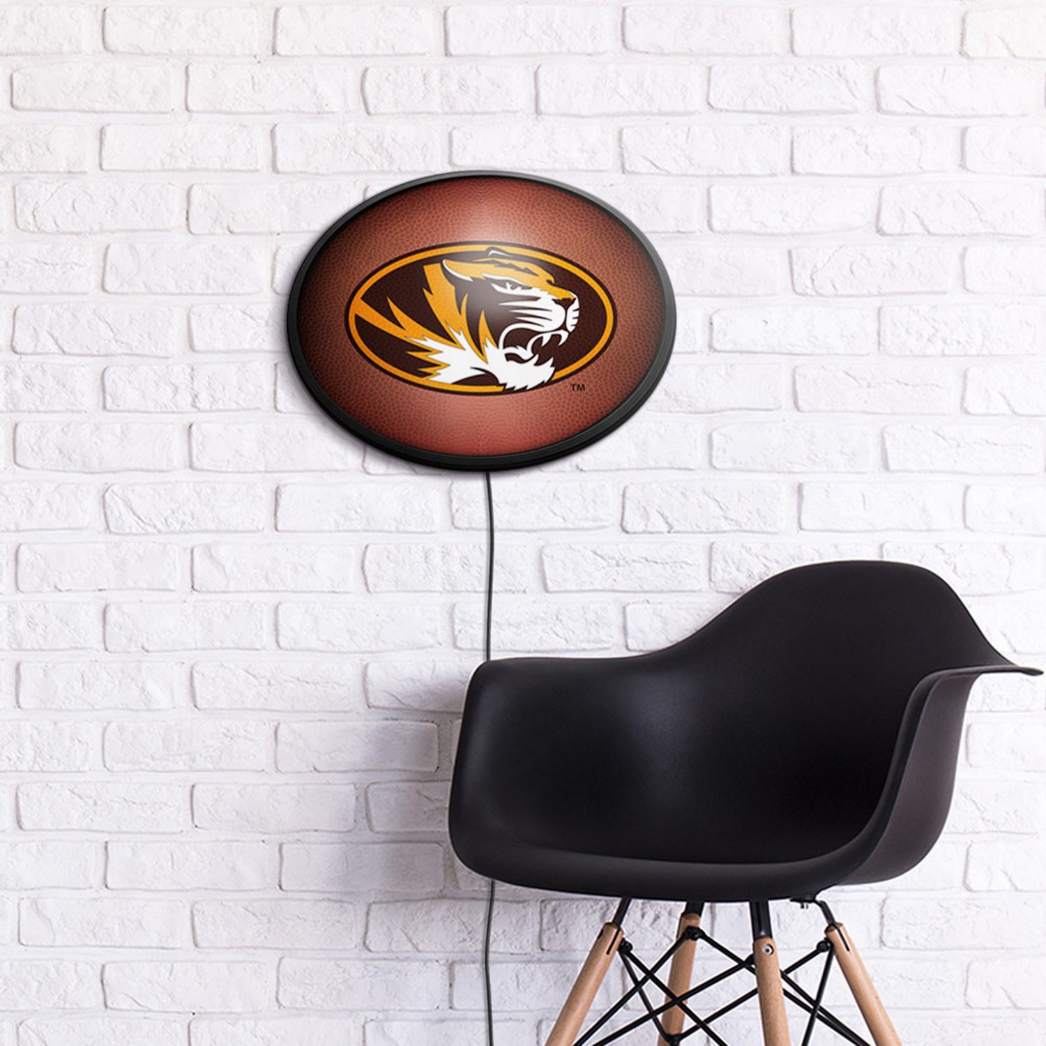 The Fan-Brand University of Missouri Pigskin Oval Slimline Lighted Sign - view number 4