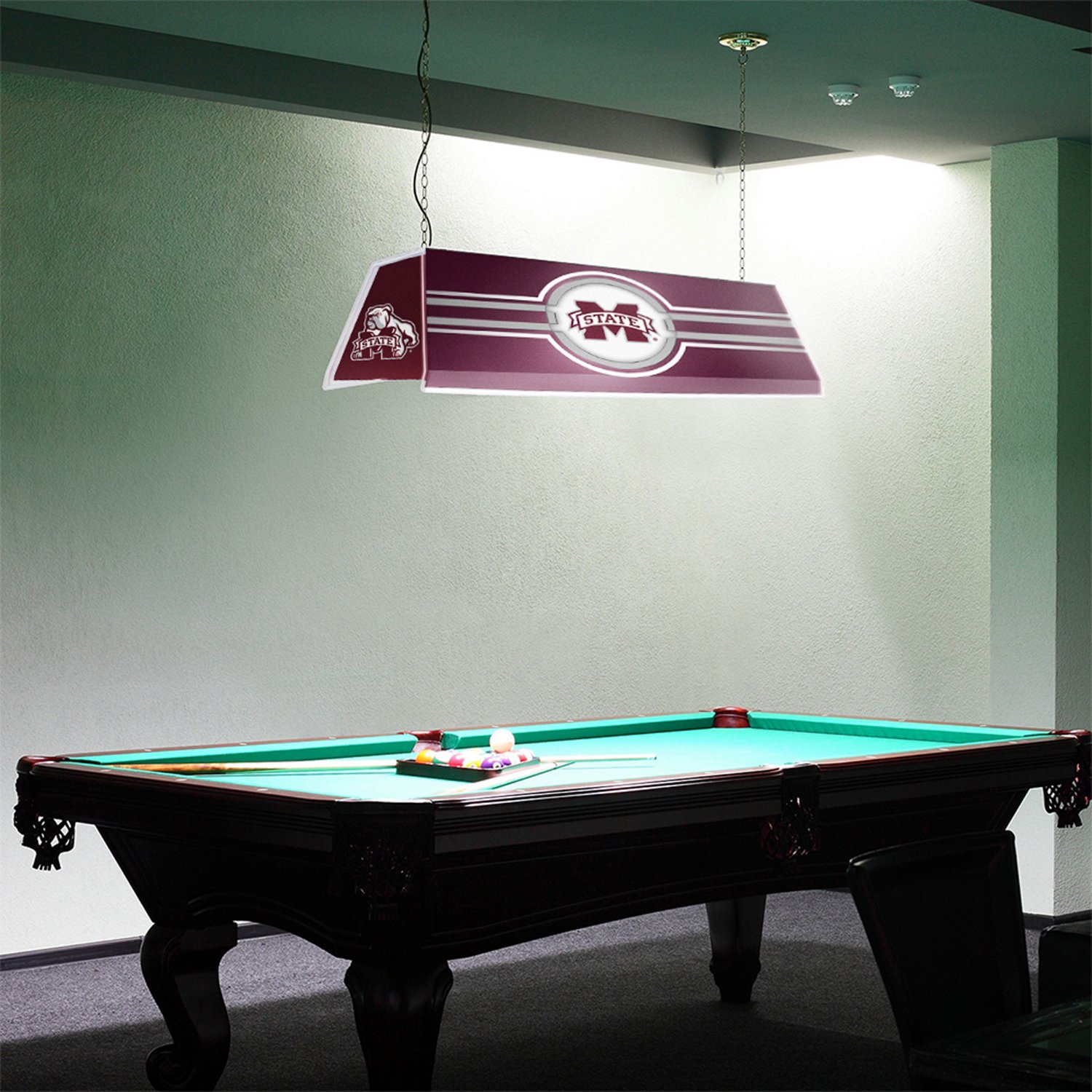 The Fan-Brand Mississippi State University Edge Glow Pool Table Light - view number 4