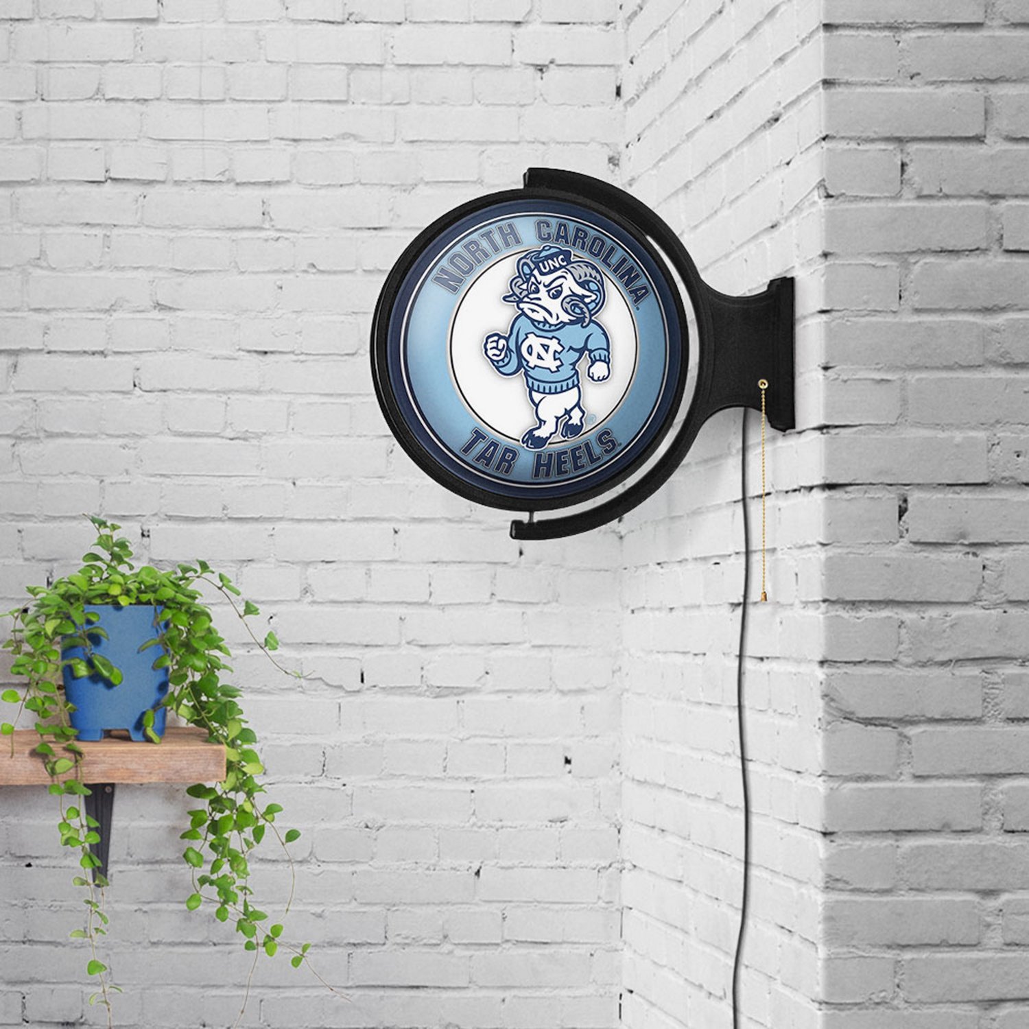 The Fan-Brand University of North Carolina Mascot Round Rotating Lighted Sign  - view number 4