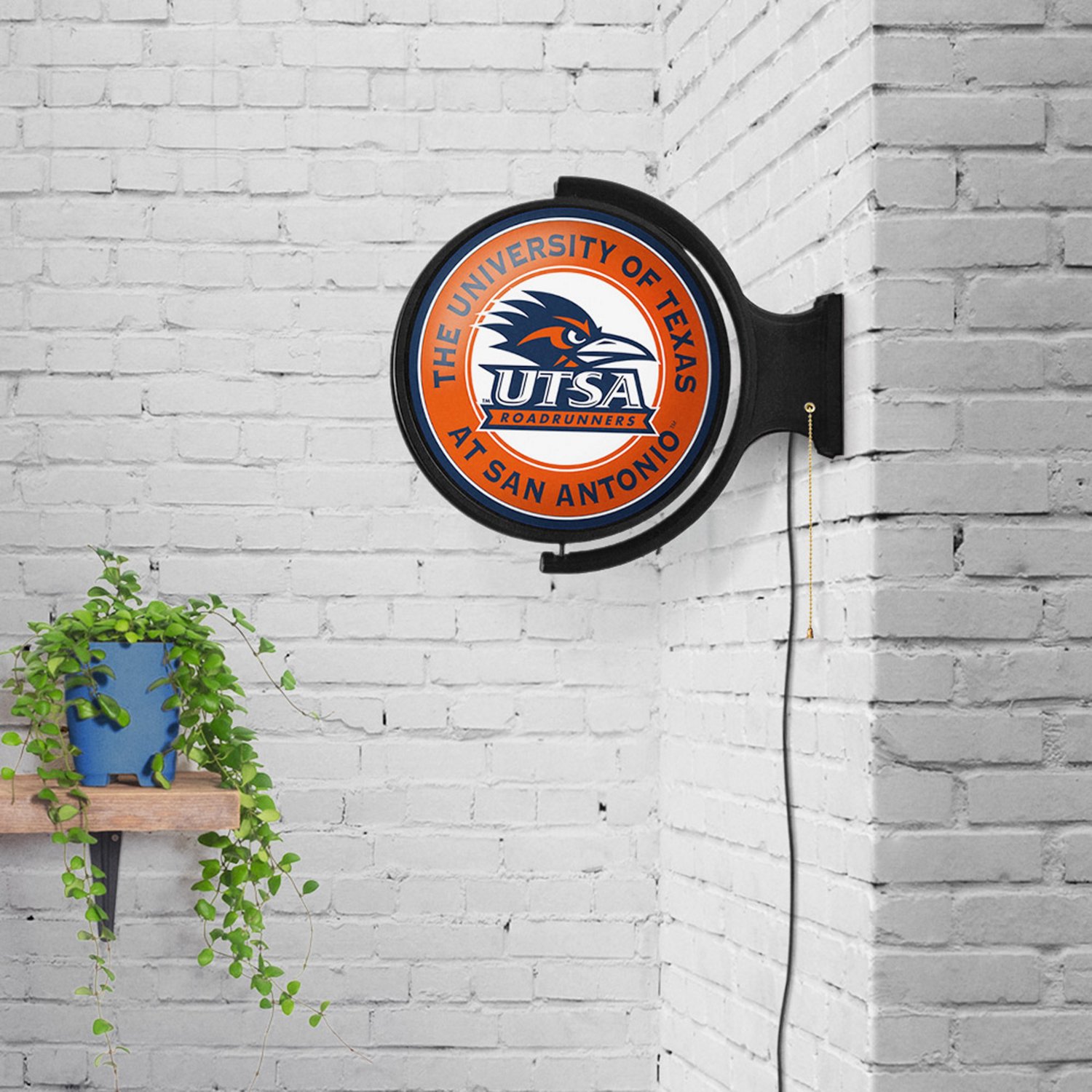 The Fan-Brand University of Texas at San Antonio Round Rotating Lighted Sign  - view number 4