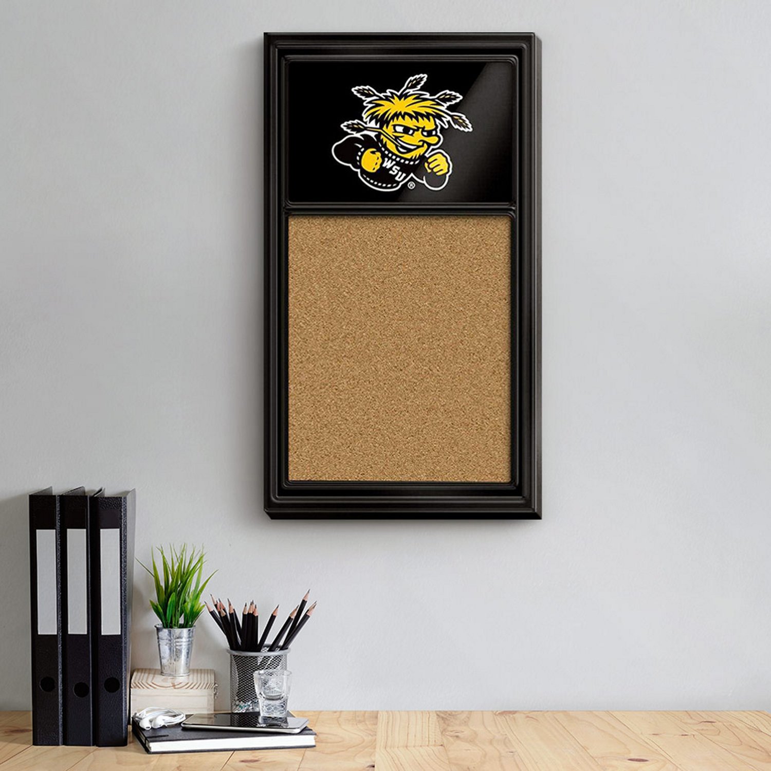 The Fan-Brand Wichita State University Cork Note Board - view number 3
