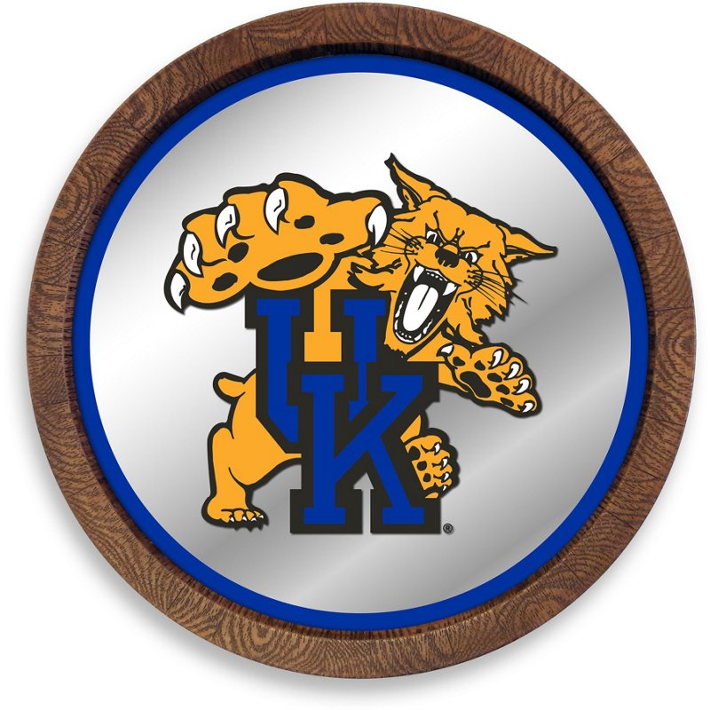 The Fan-Brand University of Kentucky Mascot Faux Barrel Top Mirrored Sign - NCAA Novelty at Academy Sports